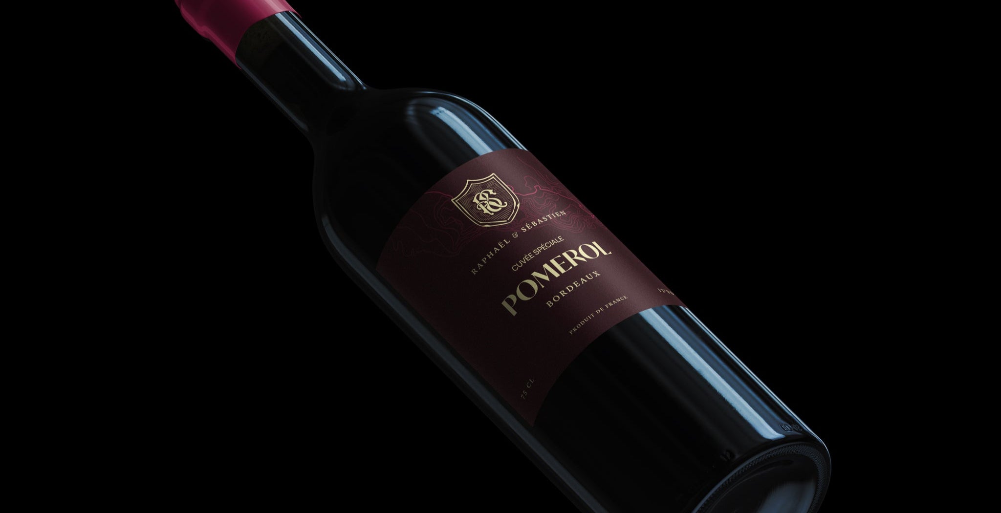 Vin de Bordeaux, Raphael et Sébastien sur fond noir